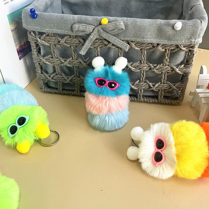 Wholesale New Cute Caterpillar Plush Keychain